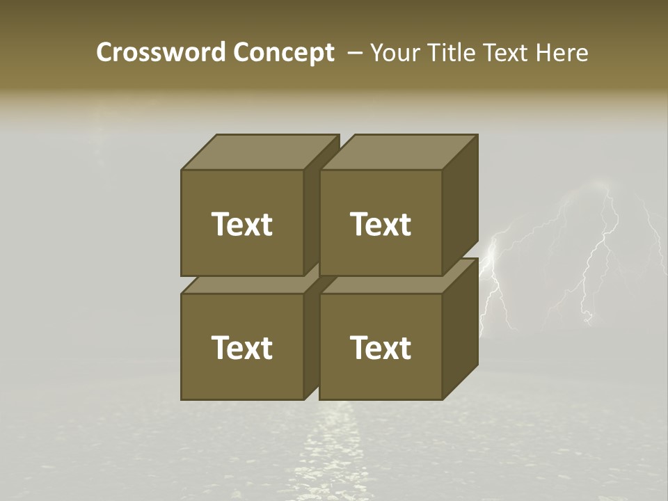 Trees Contrast Verticle PowerPoint Template