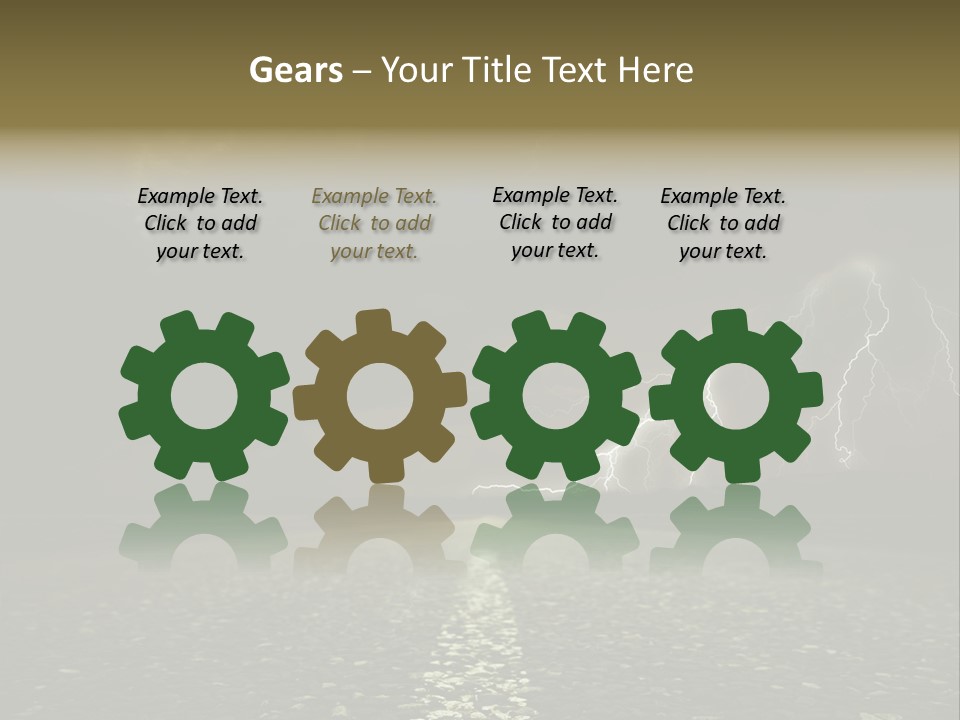 Trees Contrast Verticle PowerPoint Template