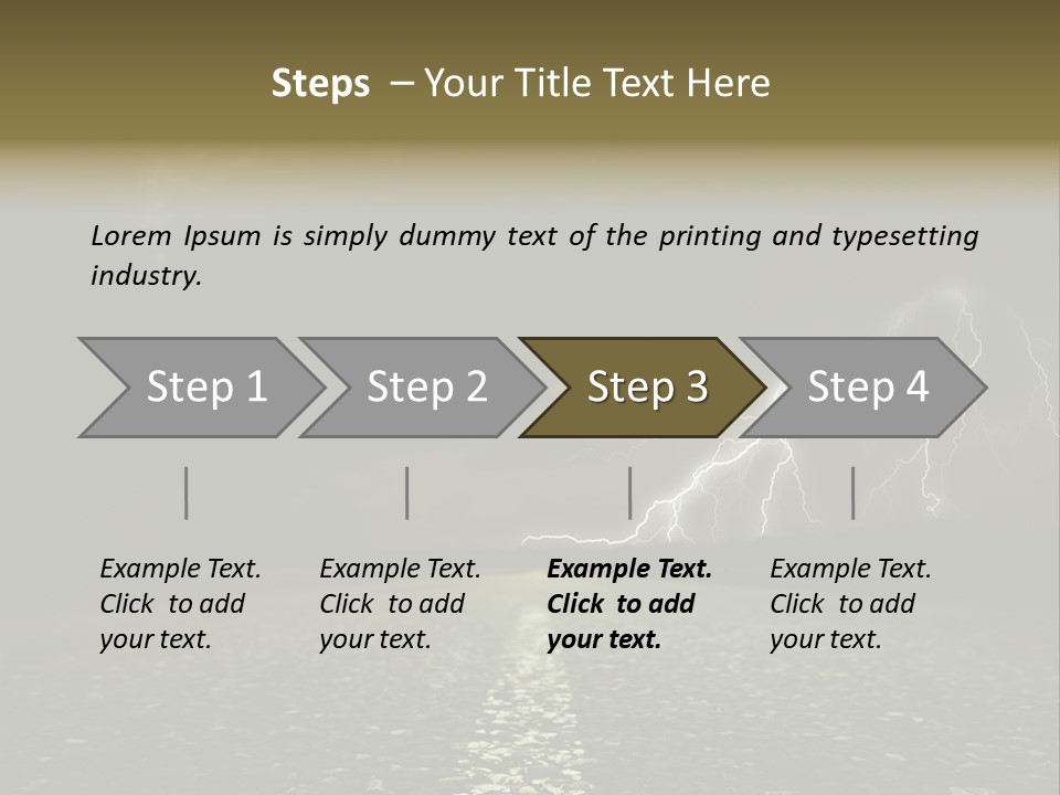 Trees Contrast Verticle PowerPoint Template