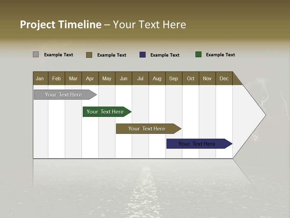 Trees Contrast Verticle PowerPoint Template