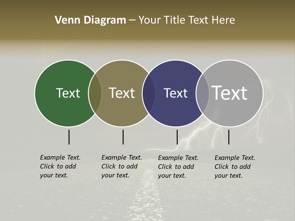 Trees Contrast Verticle PowerPoint Template