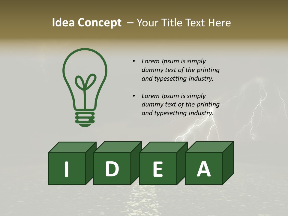 Trees Contrast Verticle PowerPoint Template