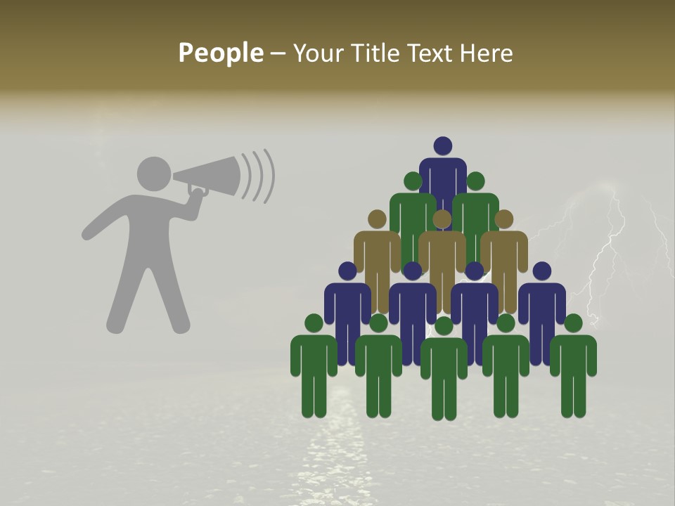 Trees Contrast Verticle PowerPoint Template