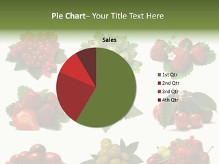 Strawberries Cherries Group PowerPoint Template