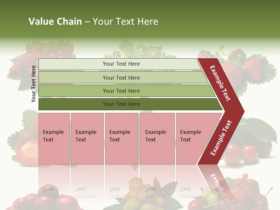 Strawberries Cherries Group PowerPoint Template