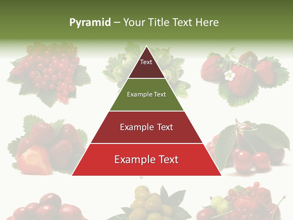 Strawberries Cherries Group PowerPoint Template