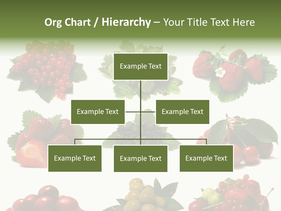Strawberries Cherries Group PowerPoint Template