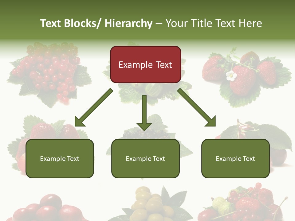 Strawberries Cherries Group PowerPoint Template