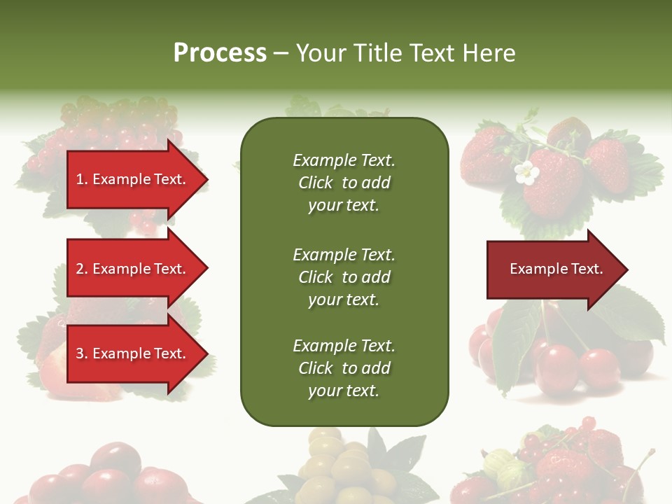 Strawberries Cherries Group PowerPoint Template