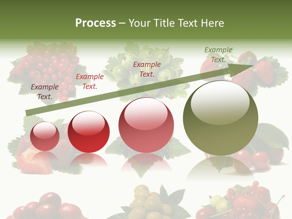 Strawberries Cherries Group PowerPoint Template