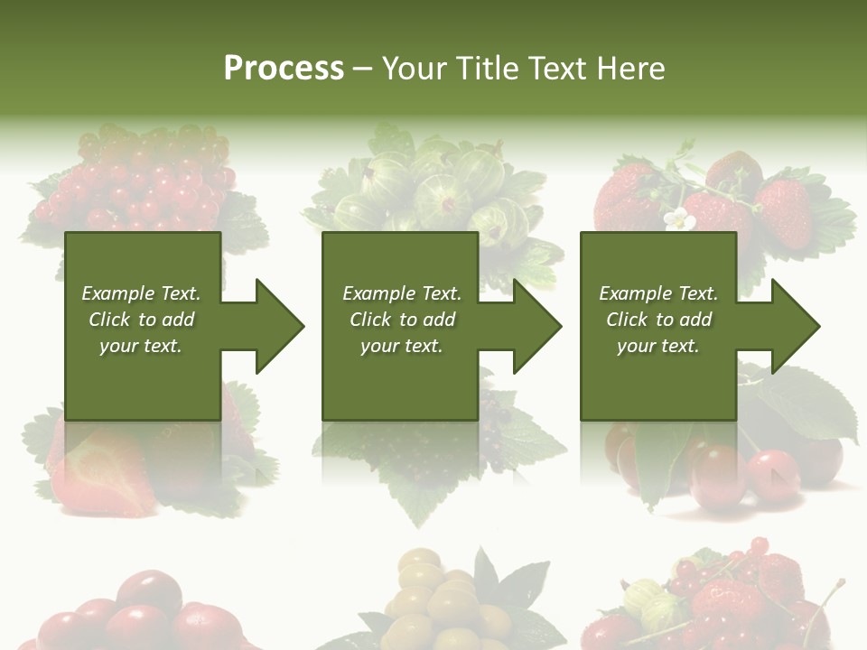 Strawberries Cherries Group PowerPoint Template