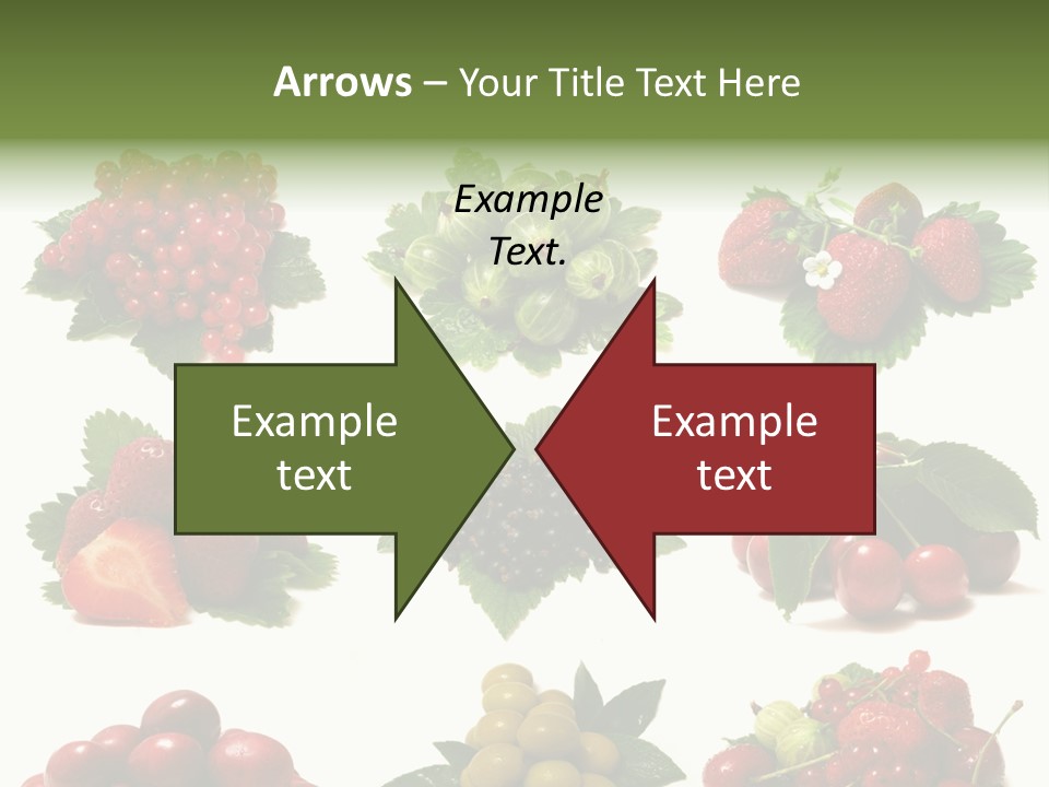 Strawberries Cherries Group PowerPoint Template