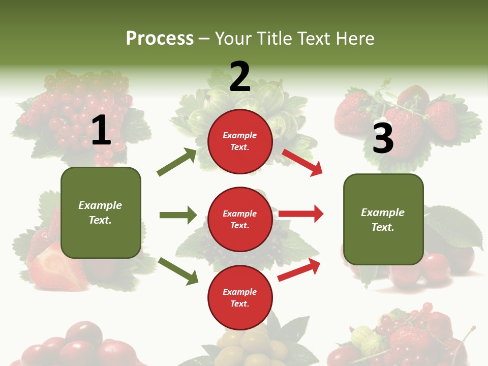 Strawberries Cherries Group PowerPoint Template