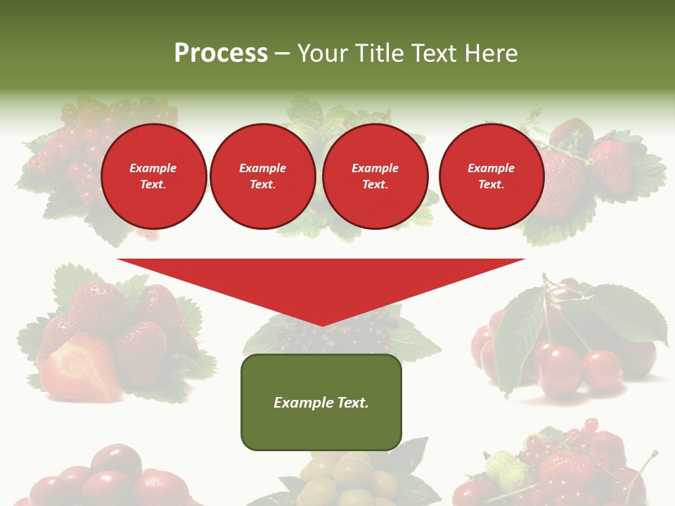 Strawberries Cherries Group PowerPoint Template