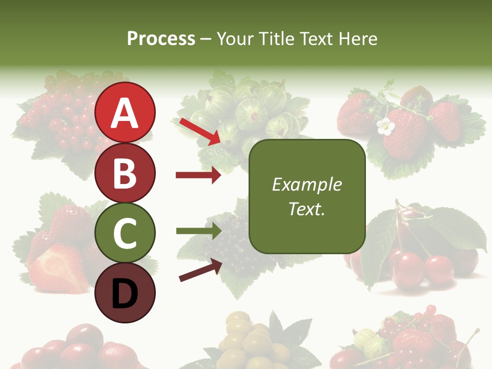 Strawberries Cherries Group PowerPoint Template