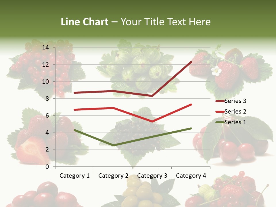 Strawberries Cherries Group PowerPoint Template