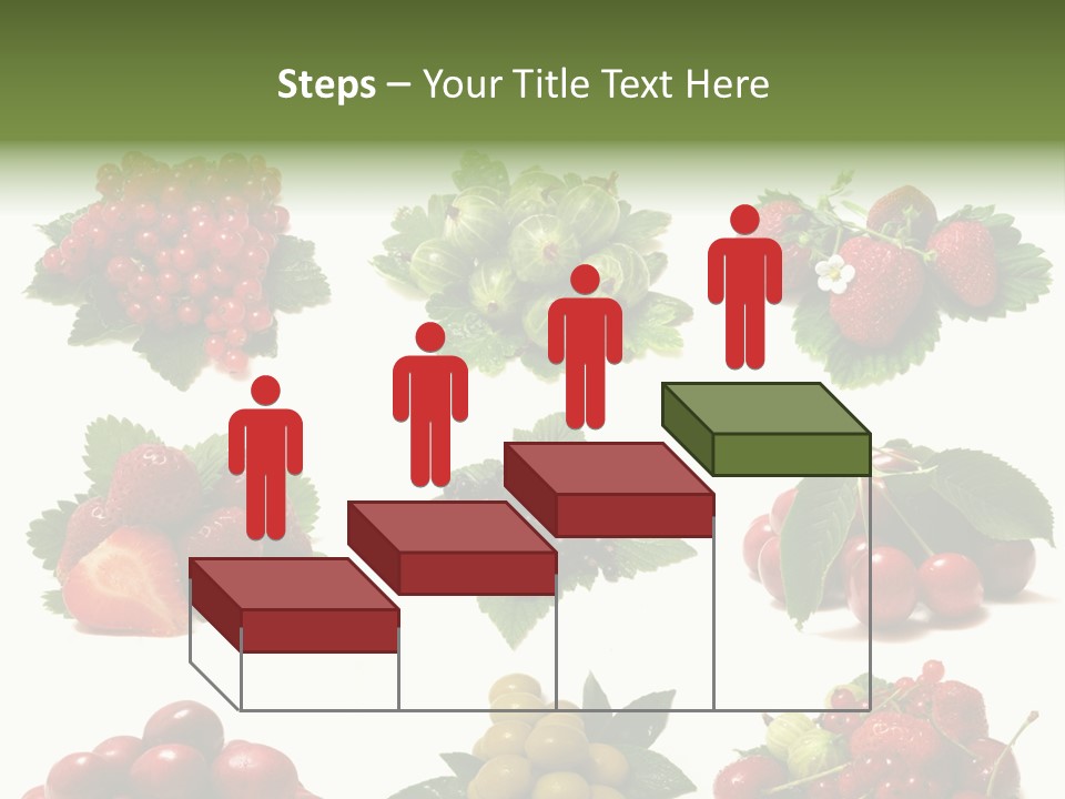 Strawberries Cherries Group PowerPoint Template