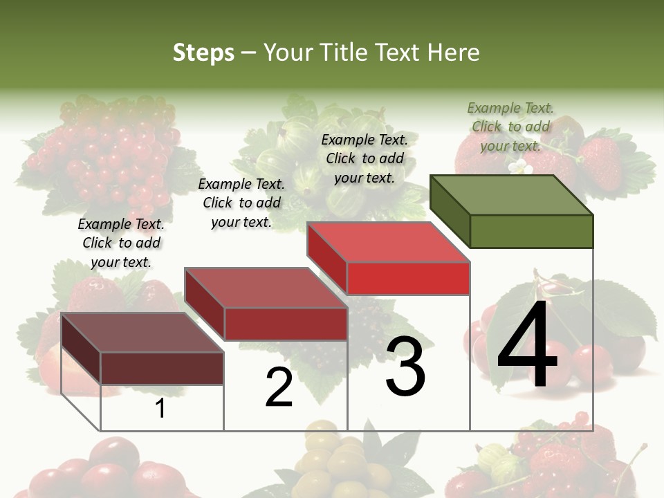 Strawberries Cherries Group PowerPoint Template