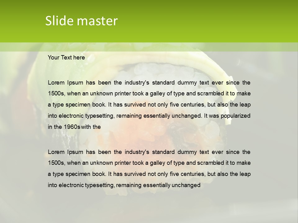 Meal Seaweed Asian PowerPoint Template