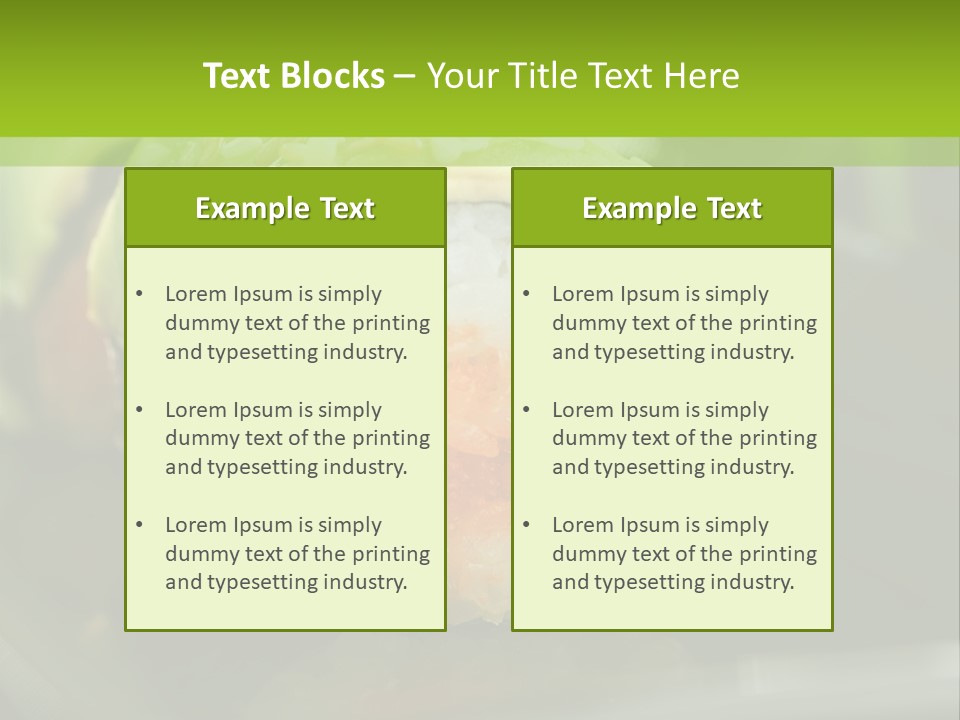 Meal Seaweed Asian PowerPoint Template