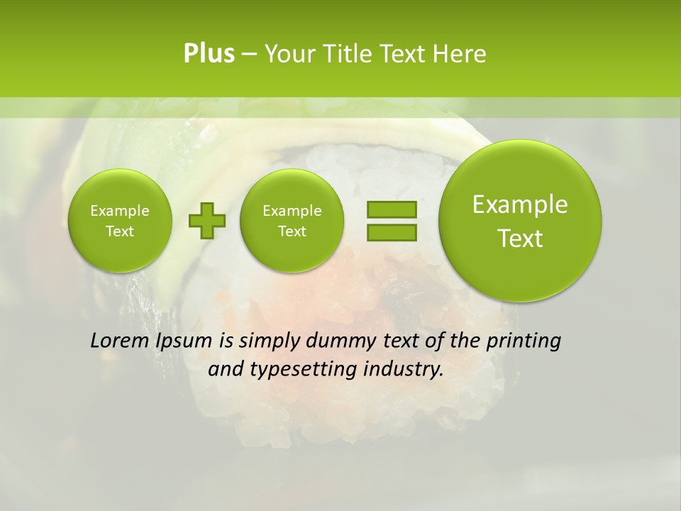 Meal Seaweed Asian PowerPoint Template