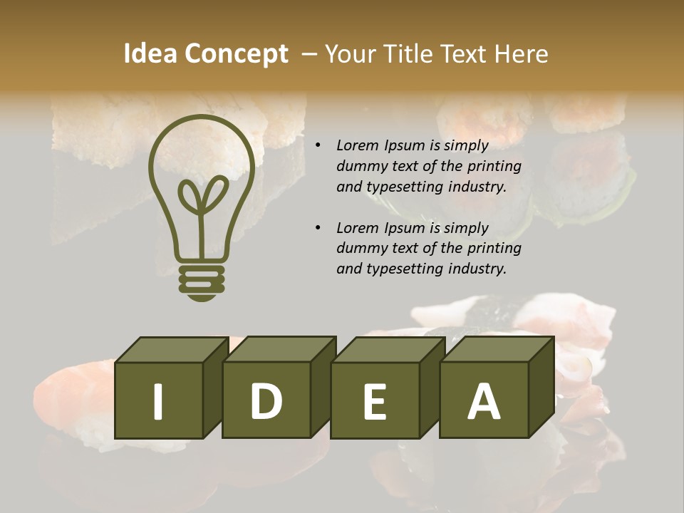 Vassabi Shrimp Eat PowerPoint Template