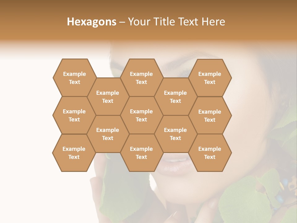 Female Design Leaves PowerPoint Template