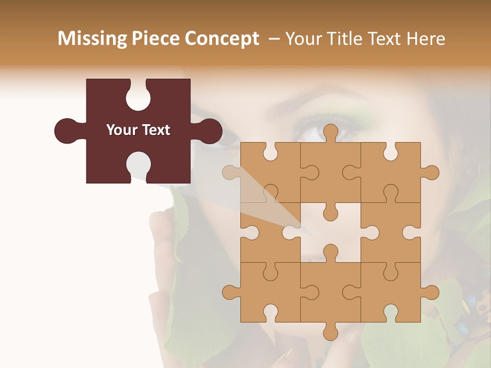 Female Design Leaves PowerPoint Template