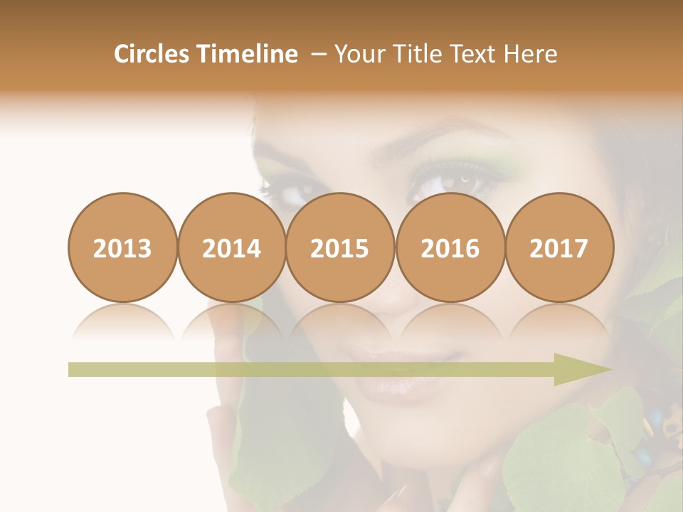 Female Design Leaves PowerPoint Template