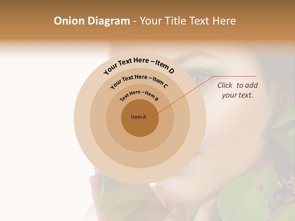 Female Design Leaves PowerPoint Template