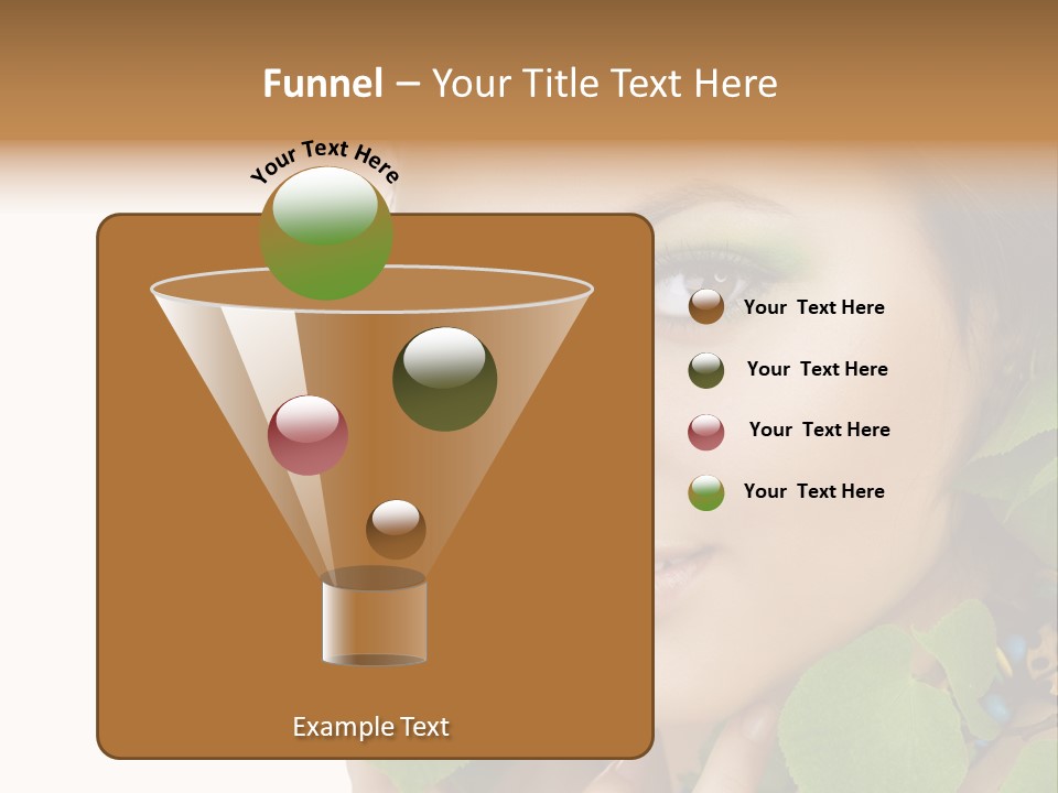 Female Design Leaves PowerPoint Template