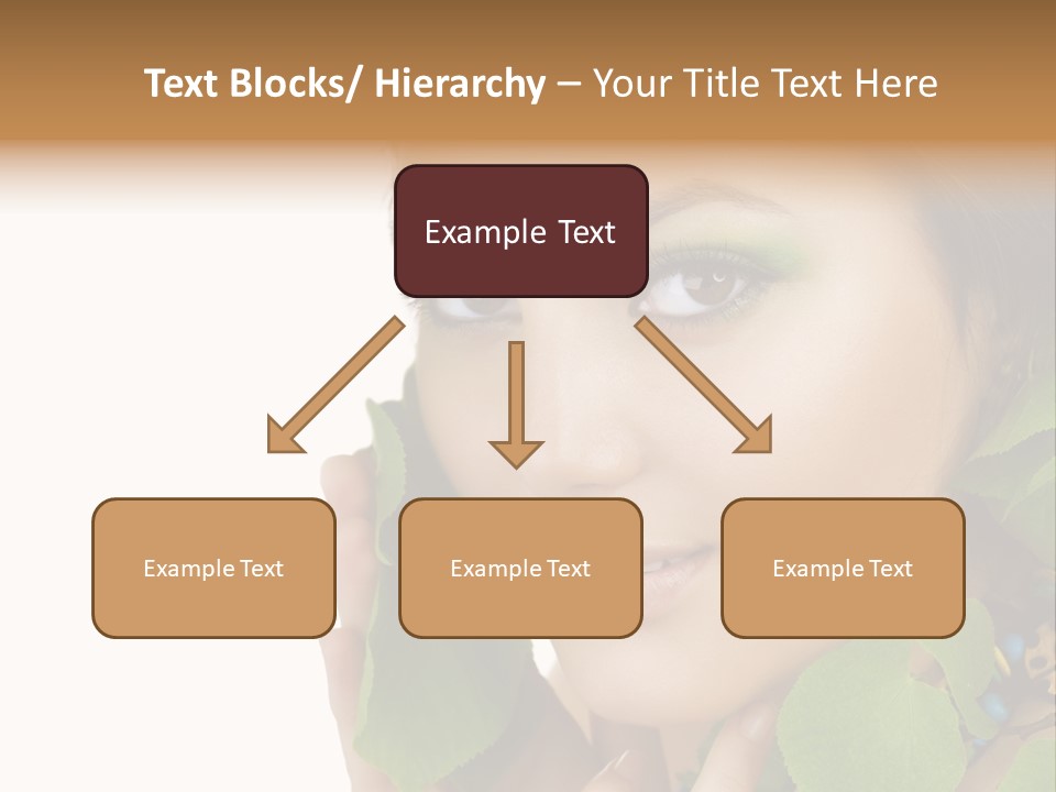 Female Design Leaves PowerPoint Template