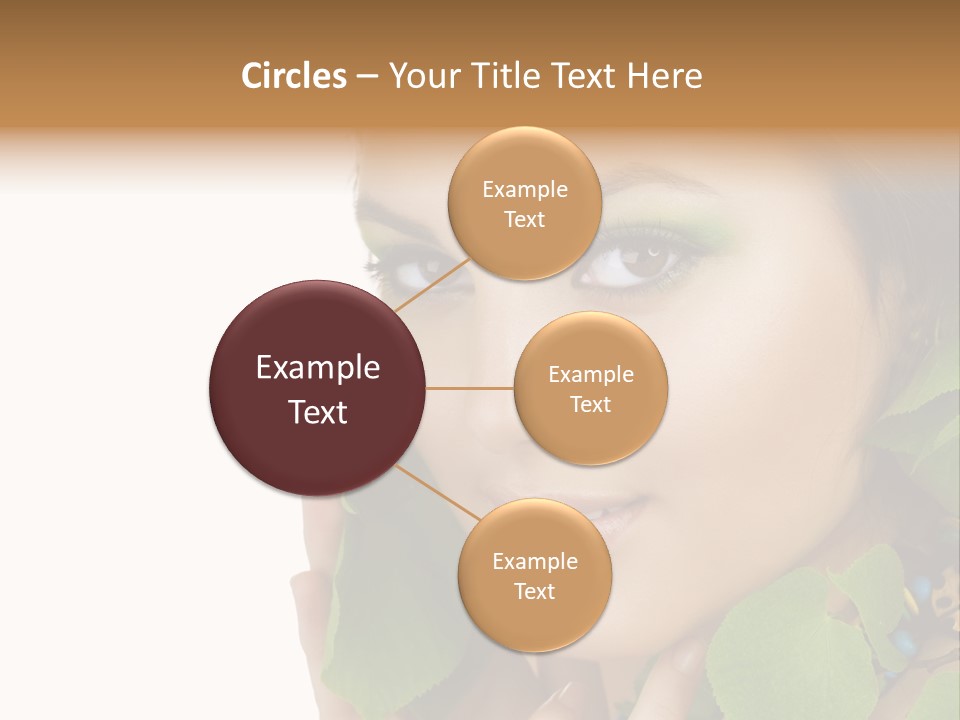 Female Design Leaves PowerPoint Template