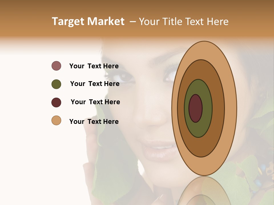 Female Design Leaves PowerPoint Template