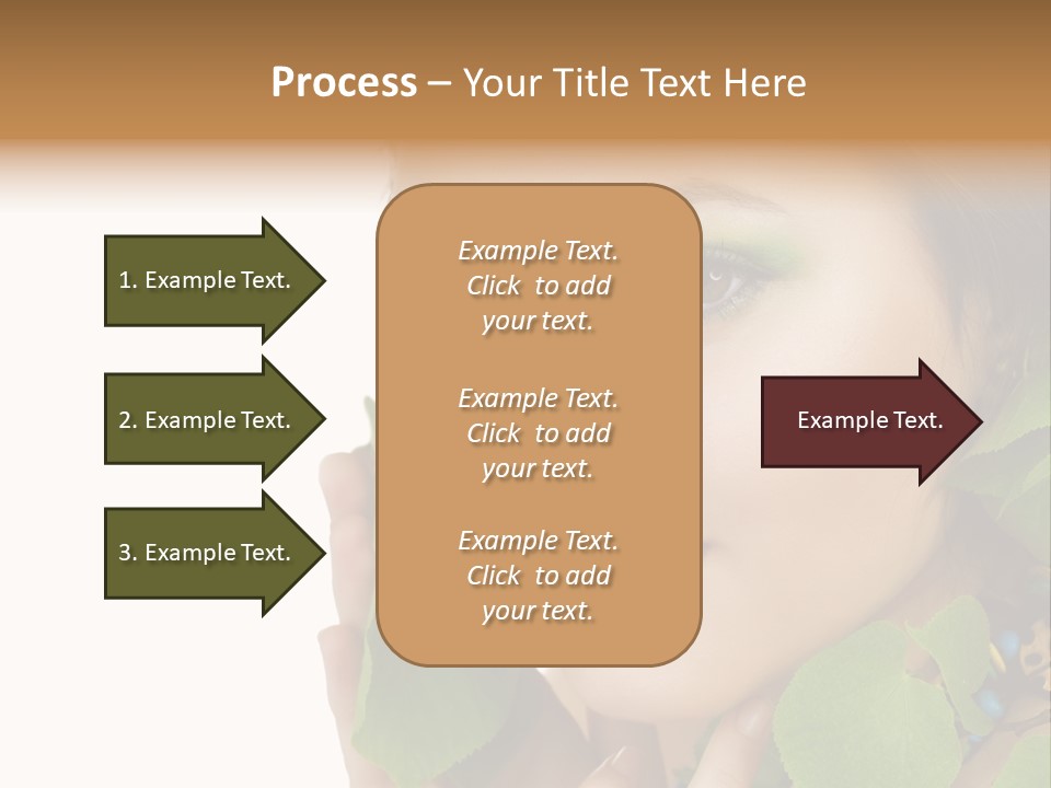 Female Design Leaves PowerPoint Template