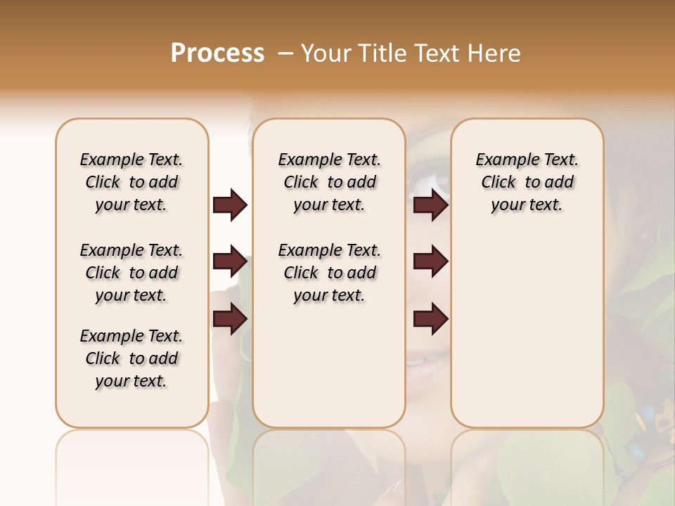 Female Design Leaves PowerPoint Template