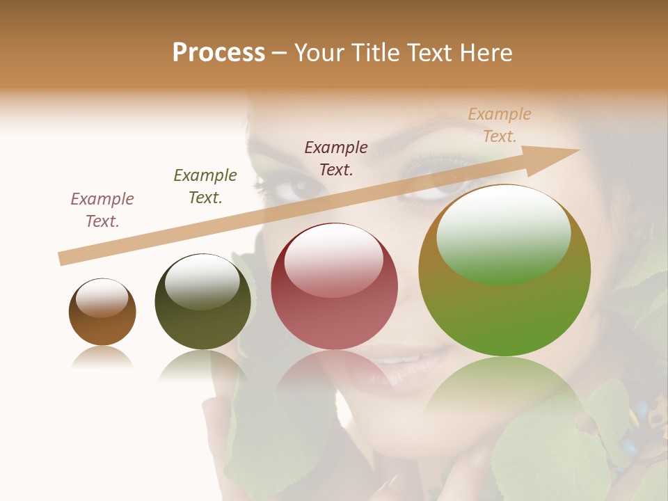 Female Design Leaves PowerPoint Template