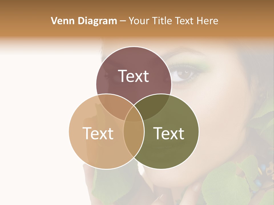 Female Design Leaves PowerPoint Template