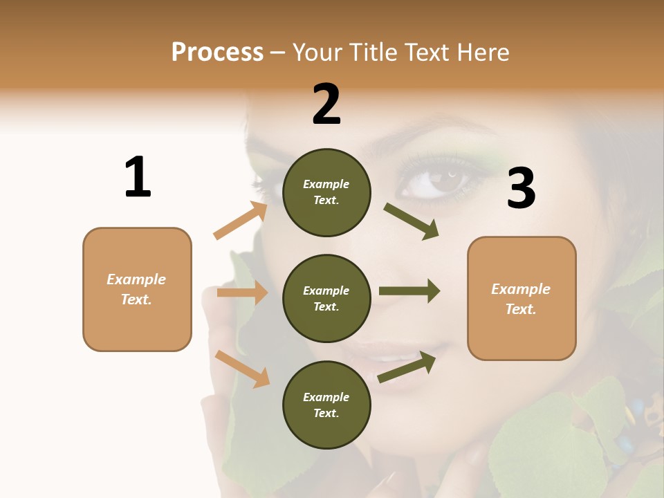 Female Design Leaves PowerPoint Template