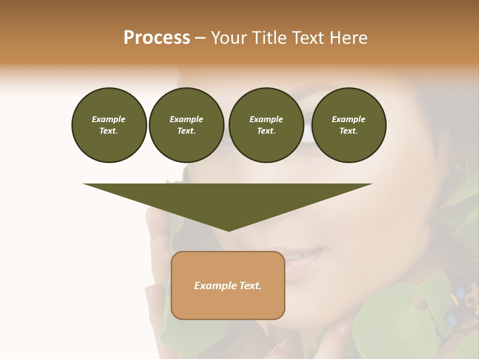 Female Design Leaves PowerPoint Template