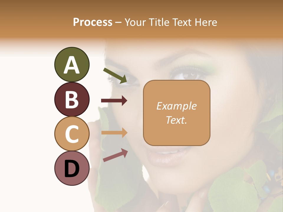 Female Design Leaves PowerPoint Template