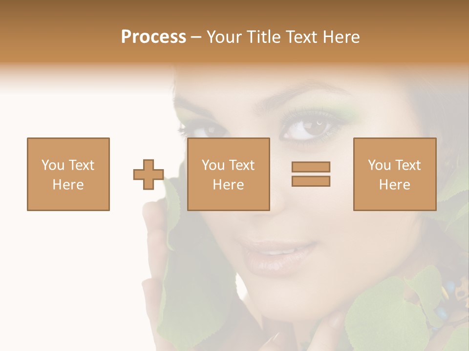 Female Design Leaves PowerPoint Template