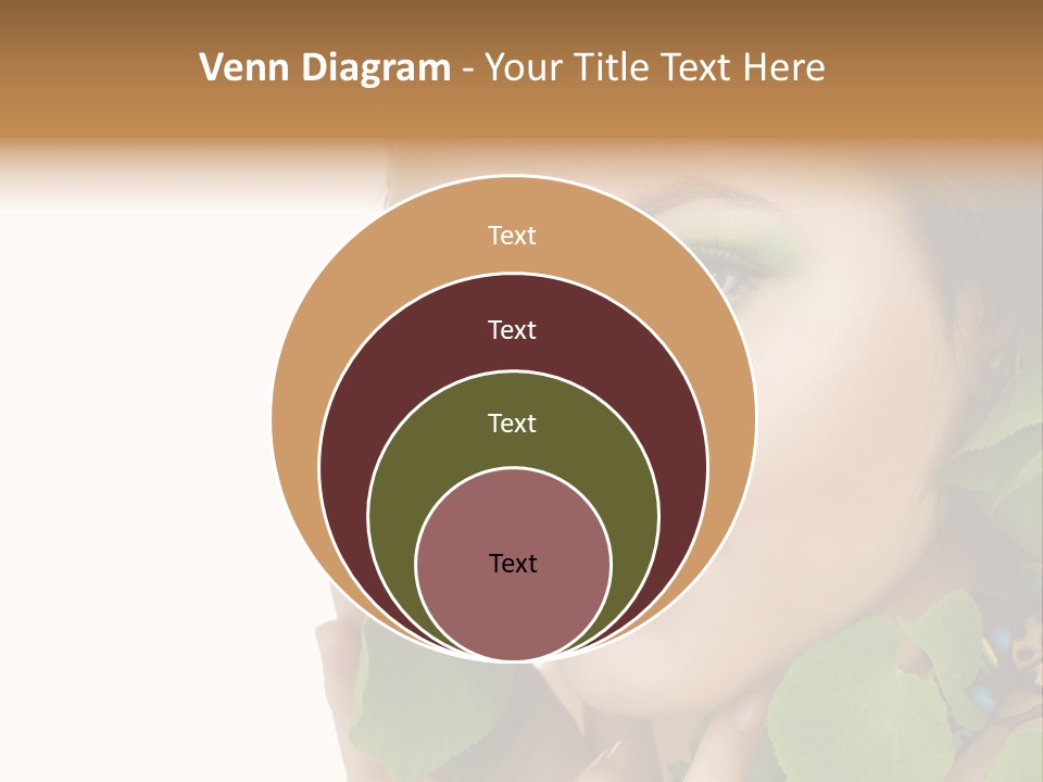 Female Design Leaves PowerPoint Template