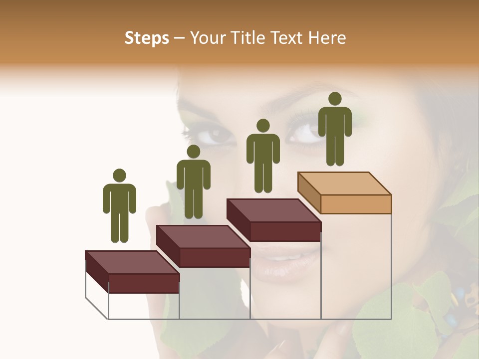 Female Design Leaves PowerPoint Template