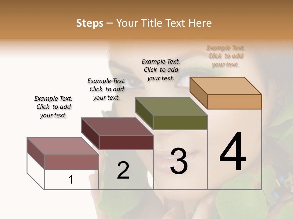 Female Design Leaves PowerPoint Template