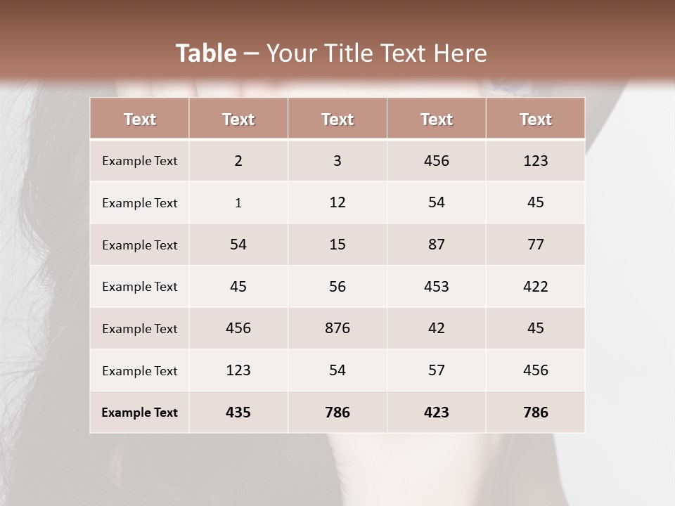 Hair Face Body PowerPoint Template