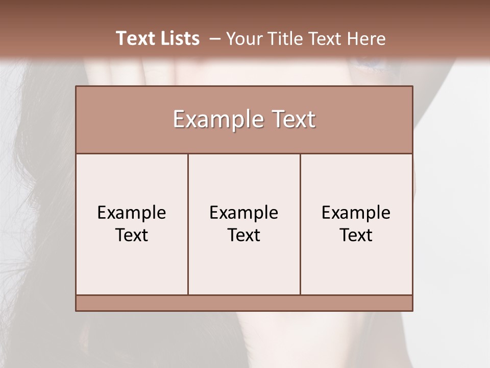 Hair Face Body PowerPoint Template