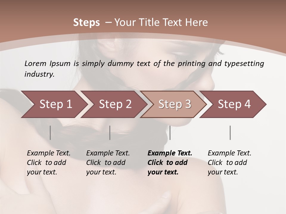 Makeup Fashion European PowerPoint Template