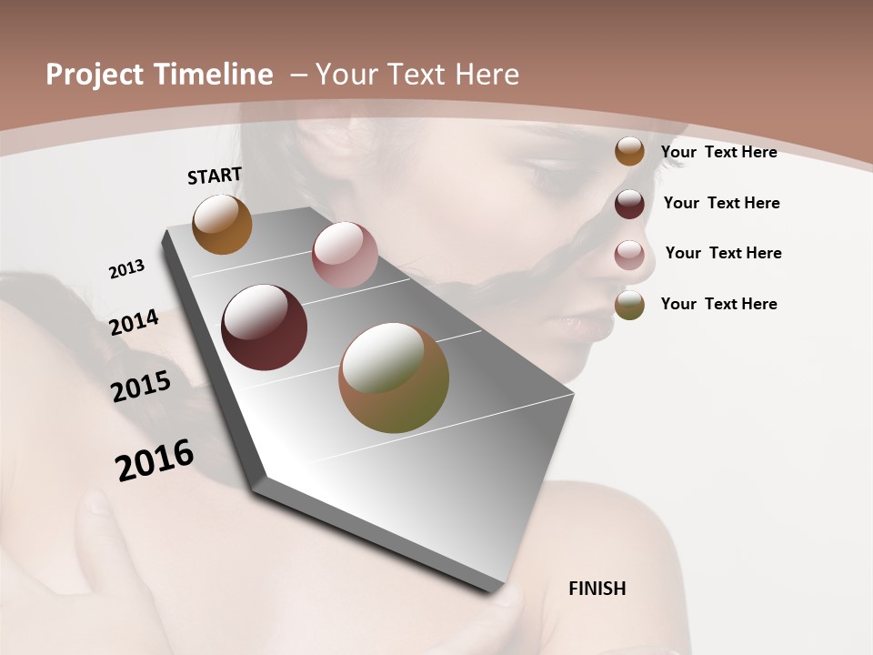Makeup Fashion European PowerPoint Template