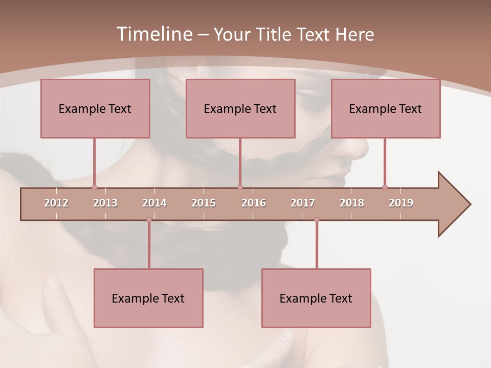 Makeup Fashion European PowerPoint Template